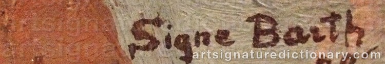 Signature by Signe BARTH