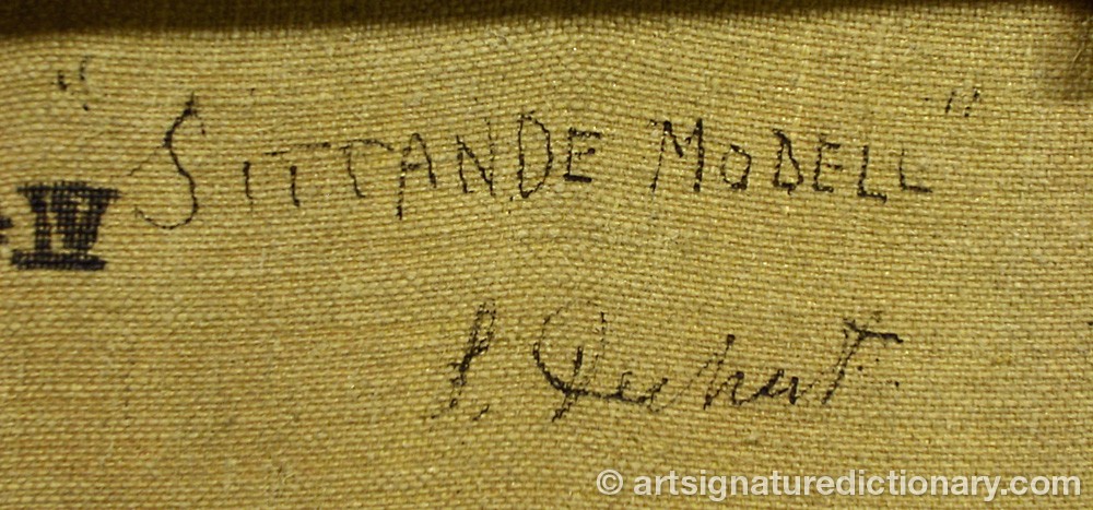 Close-up details showing Siri DERKERT signature forgery characteristics