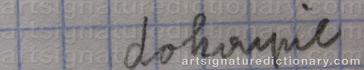 Signature by Jirí Georg DOKOUPIL