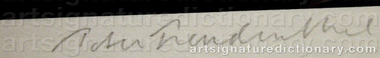 Signature by Peter FREUDENTHAL