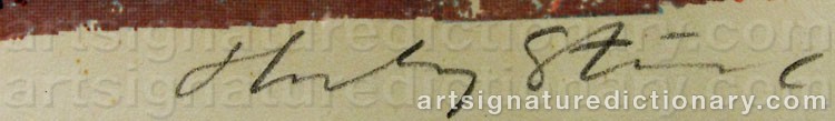 Authentic signature by Hardy STRID on  artwork