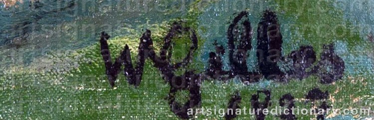 Authentic signature by Werner GILLES on Painting/Watercolour artwork