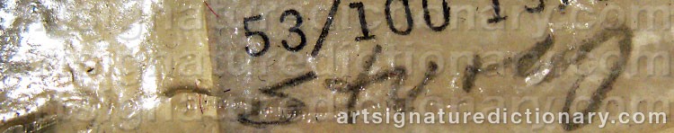 Signature by Sture ‘Sture J’ JOHANNESSON