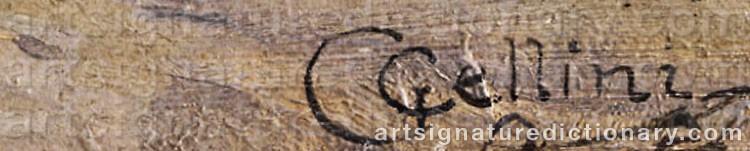 Authentic signature by Giuseppe CELLINI on  artwork