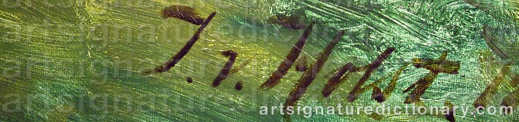 Signature by Johan Von HOLST