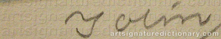 Signature by Einar JOLIN