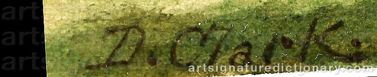 Signature by Joseph Dixon CLARK