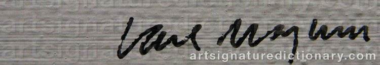 Signature by Carl MAGNUS
