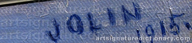 Signature by Einar JOLIN