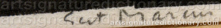 Signature by Gert Olof MARCUS
