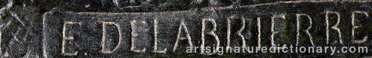 Signature by Paul Édouard DELABRIERRE