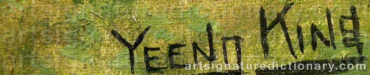 Signature by Henry John YEEND KING