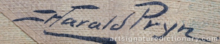 Signature by Harald PRYN