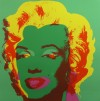 Close-up details showing Andy WARHOL signature forgery characteristics