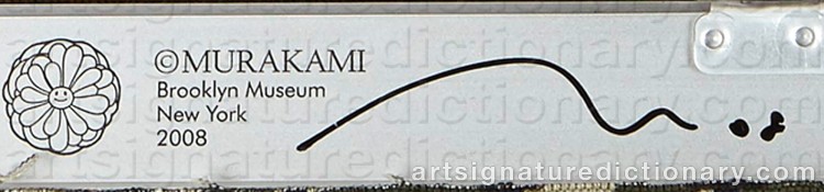 Authentic signature by Takashi MURAKAMI on Object artwork