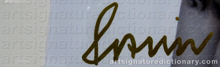 Authentic signature by John RANKIN on Drawing/Graphic/Print artwork