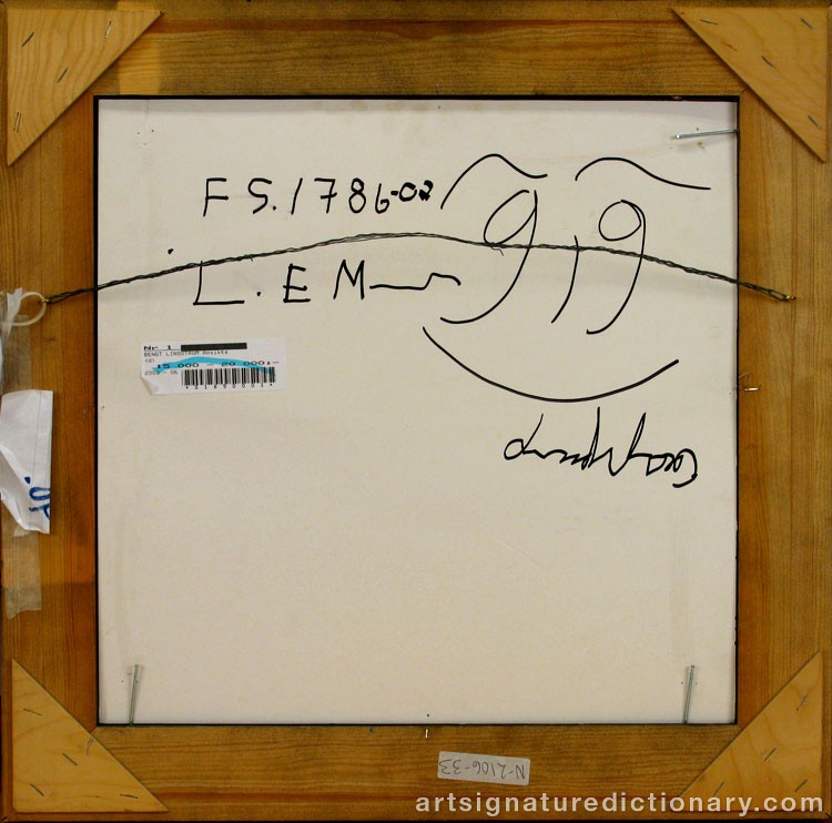 Close-up details showing Bengt LINDSTRÖM signature forgery characteristics