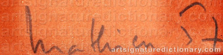 Signature by Georges MATHIEU