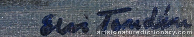 Signature by Elvi TONDÉN
