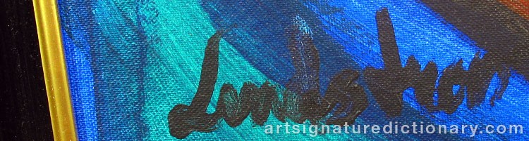 Close-up details showing Bengt LINDSTRÖM signature forgery characteristics