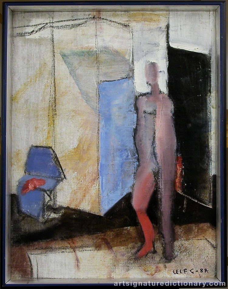 Close-up details showing Ulf GRIPENHOLM signature forgery characteristics