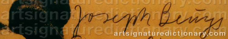 Signature by Joseph BEUYS