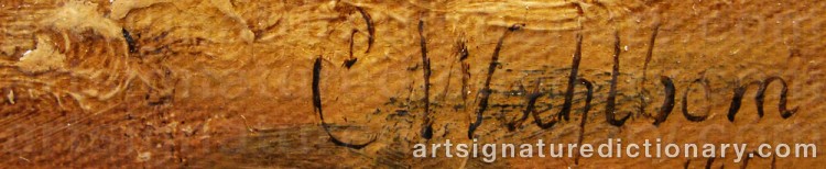 Signature by Carl WAHLBOM