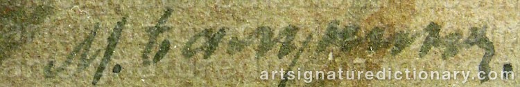 Signature by Mikhail Abramovich BALUNIN