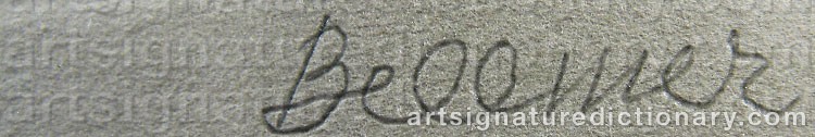 Signature by Hans BELLMER
