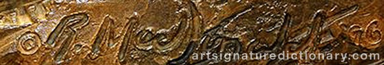 Authentic signature by Richard MACDONALD on Sculpture artwork