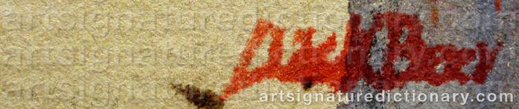 Signature by Dick BEER