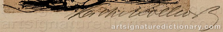 Signature by Käthe KOLLWITZ