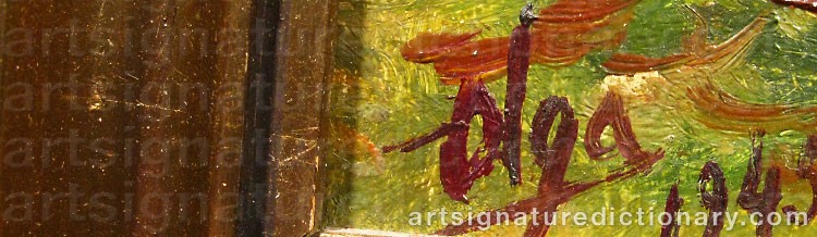 Signature by Olga Grand Duchess ALEXANDROVNA