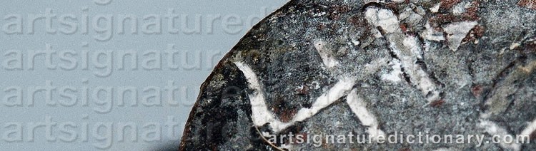 Authentic signature by Leila HIETALA on  artwork