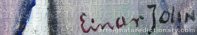 Signature by Einar JOLIN