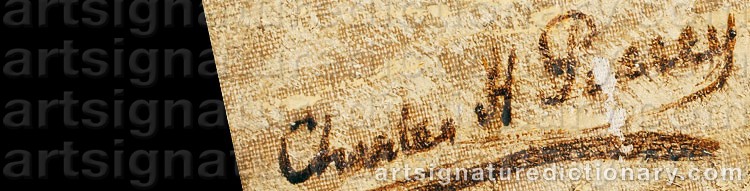 Authentic signature by Charles Henry PASSEY on  artwork