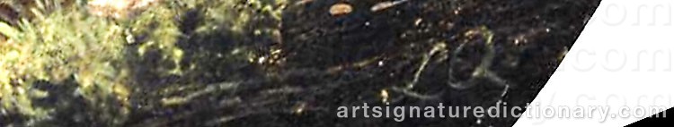 Authentic signature by Lorenzo The Elder QUAGLIO on Painting/Watercolour artwork