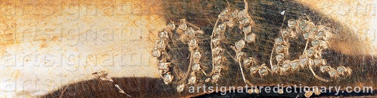 Authentic signature by Birgitta ARA on  artwork