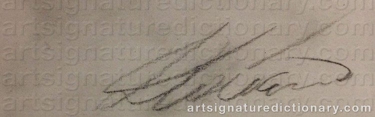 Authentic signature by Dmitri NAIDA on Drawing/Graphic/Print artwork