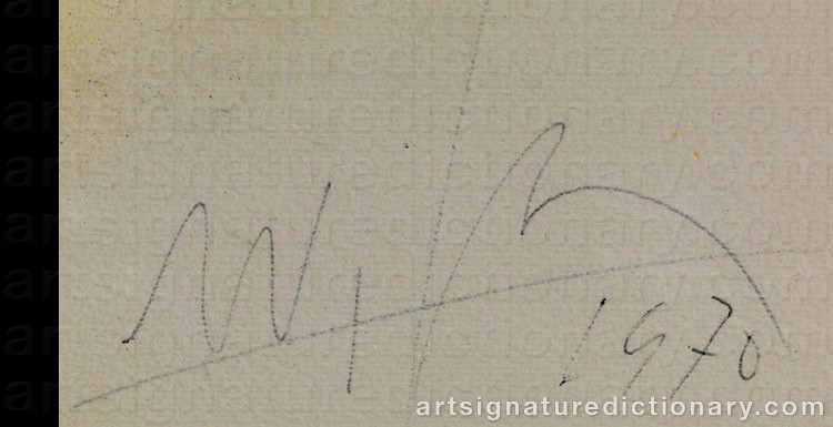 Signature by Wifredo LAM