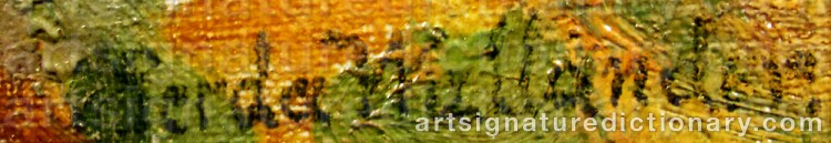 Signature by Gerda WALLANDER