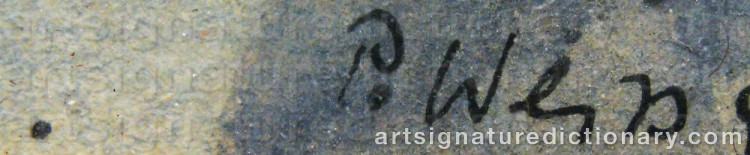 Signature by Peter WEISS