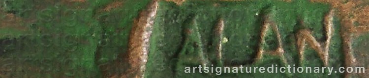 Authentic signature by Alan Petrovich KORNAEV on  artwork