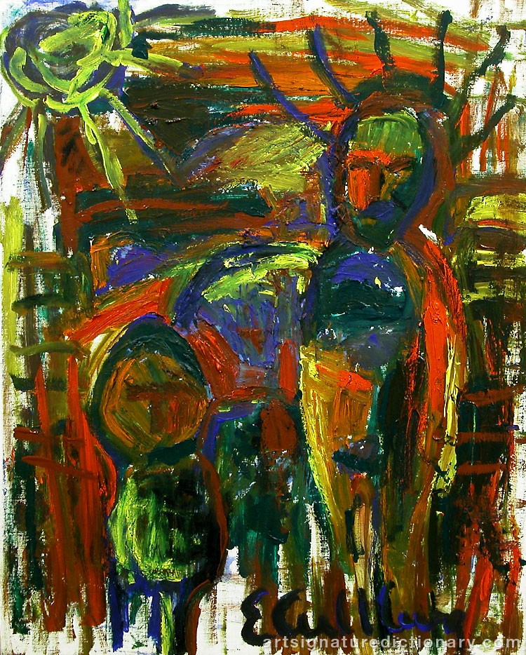 Close-up details showing Erland CULLBERG signature forgery characteristics