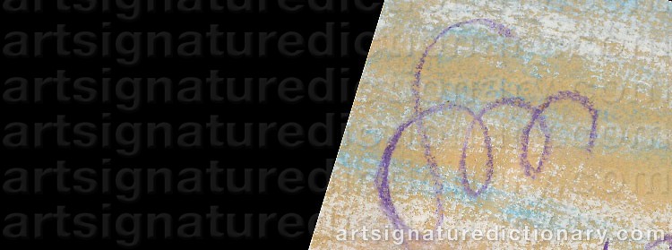 Authentic signature by Stanislaw WYSPIANSKI on  artwork