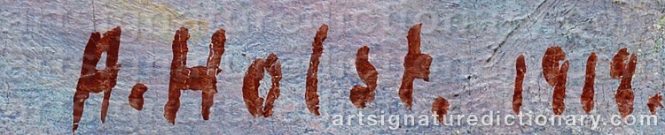 Signature by Agda HOLST