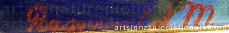Signature by Ragnvald ‘Ragnvald M’ MAGNUSSON
