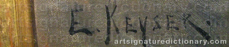 Signature by Elisabeth KEYSER