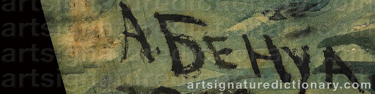 Signature by Albert Nikolaievich BENOIS