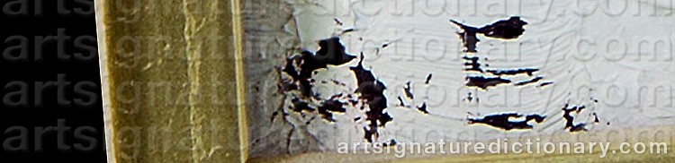 Authentic signature by Georg ENGESTRÖM on Painting/Watercolour artwork